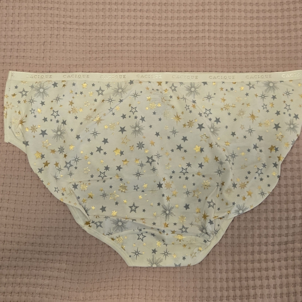 Cacique Celestial Starts Cotton Hipster Panties - Picture 5 of 8